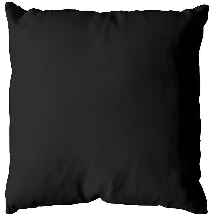 Coussin Uni Polyester Noir 40 x 40 cm