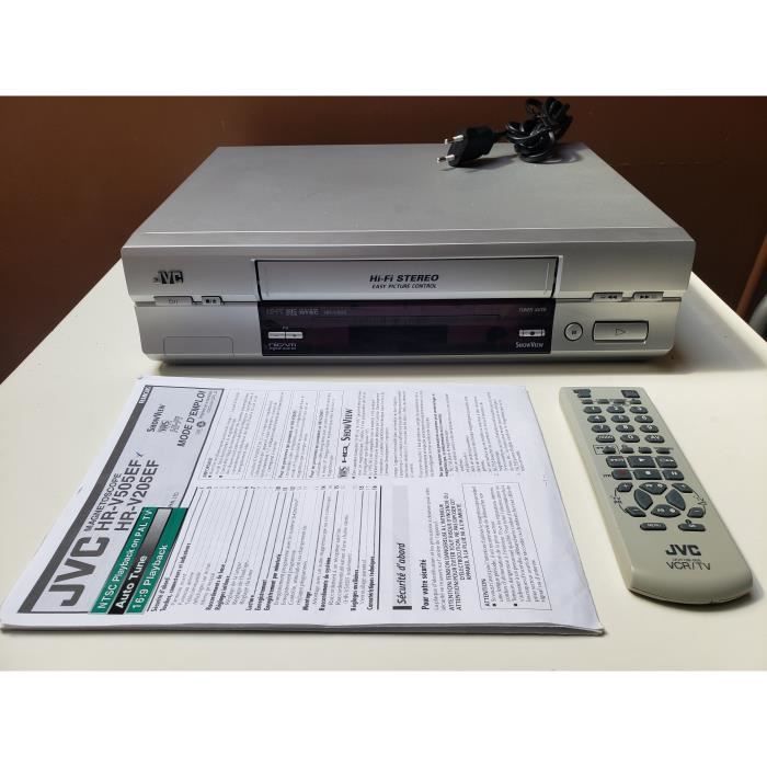 Magnétoscope JVC HR-V505EF – VHS Vintage Années 80 – HiFi Stéréo – Fonctionnel