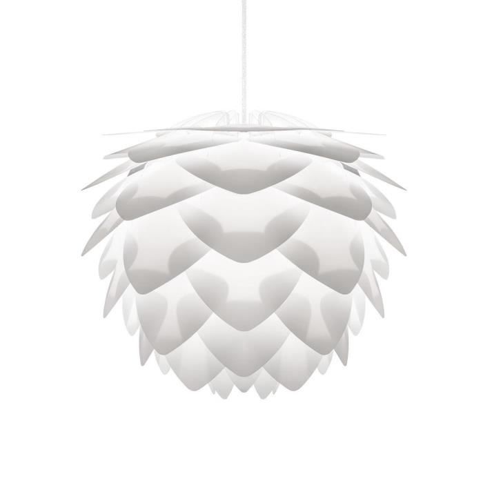 SILVIA-Suspension Ø34cm + Câble Blanc 2,1m Blanc Vita - designé par William Ravn