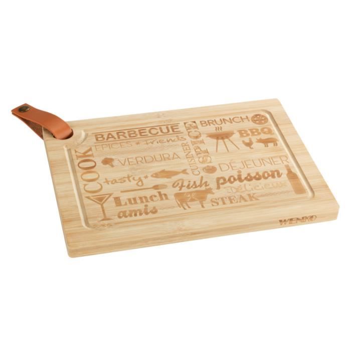 Planche à découper bois, spécial steak L