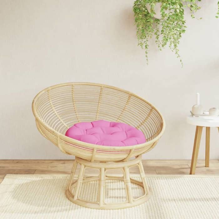 vidaXL Coussin Rond Galette de Chaise Antidérapante Coussin Rembourré Décoration Jardin Terrasse Patio Extérieur Rose Ø 361960