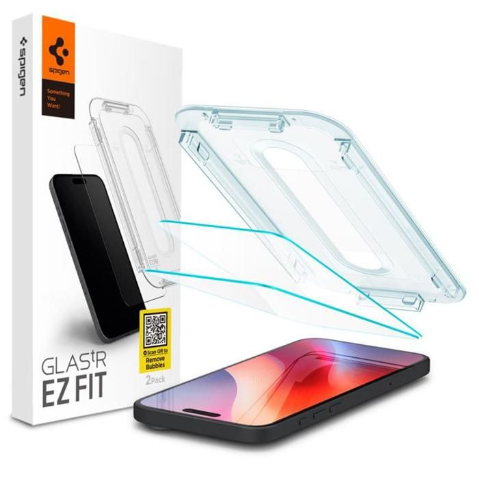 Verre trempé SZKŁO HARTOWANE SPIGEN GLAS.TR ”EZ FIT” 2.Pack IPHONE 16 PRO MAX CLAIR