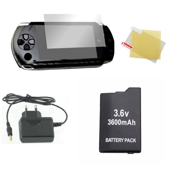 Sony PSP 2004 – Console Portable Avec Chargeur, Batterie Neuve, Carte Mémoire Et Pochette