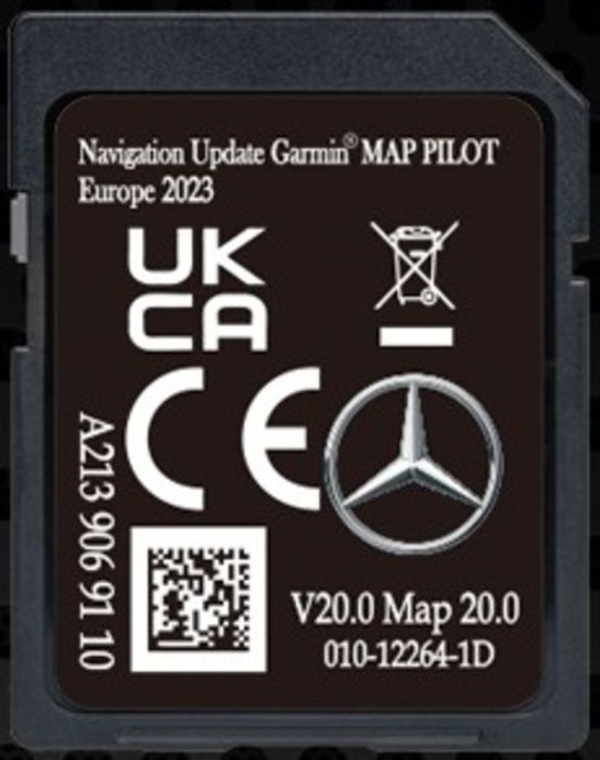 SD-kaart GPS-navigatie Europa 2023 v20 - A2139069110 compatibel met Mercedes Garmin Map Pilot - STAR2