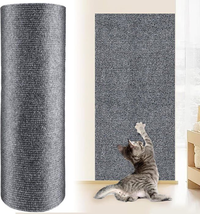 Meilleurs prix pour Tapis griffoir autocollant pour chat - 200 x 40 cm - Gris clair