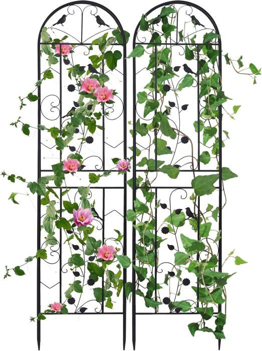 Treillis Jardin En U STFALI - Support Plantes Grimpantes 160x140cm - Pour Tomates, Concombres, Fleurs