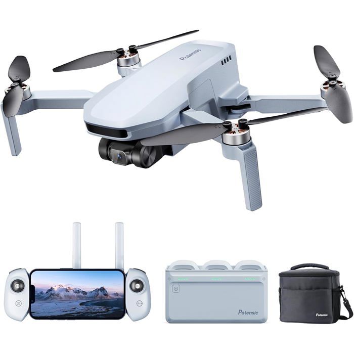 Drone - POTENSIC - ATOM SE - Caméra 4K - Autonomie 93 min (3x2500 mAh) - Portée 4 km Drone - POTENSIC - ATOM SE - Caméra 4K - Autonomie 93 min (3x2500 mAh) - Portée 4 km
