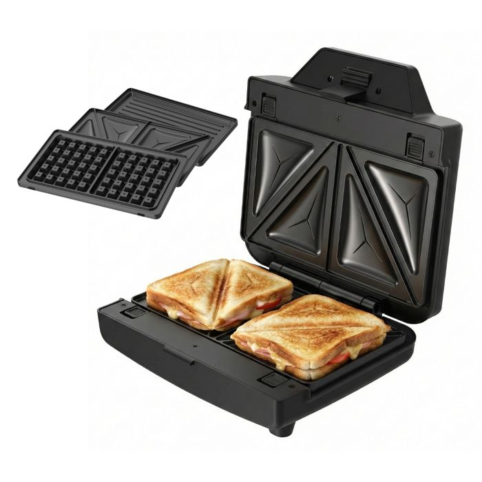Appareil à Sandwich TAURUS Miami Legend – 900 W, 3 Plaques Amovibles