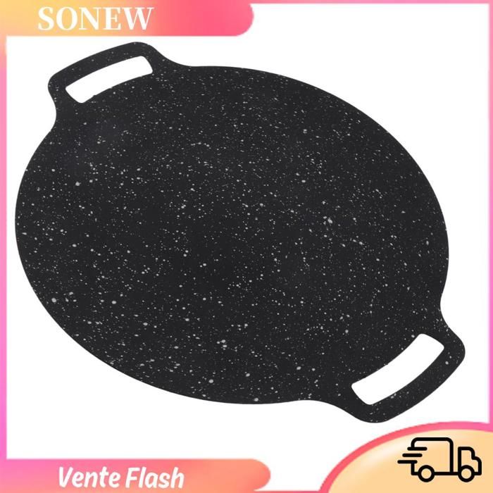 HURRISE Pan de grill coréen Poêle à Griller Coréenne Maifan Stone Antiadhésive Et Résistante piscine plancha 32 28 cm/110 pouces