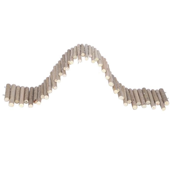 Clôture en bois pour hamsters échelle en bois pont jouet cachette naturelle pour petits animaux ACCESSOIRES FABRICATION MAISON