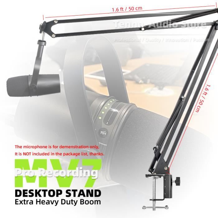 4 Supports Microphone Mural UKCOCO - Clip ABS, Diamètre 33 Mm - Pour KTV, Bureau, Conférence - Économie D'Espace