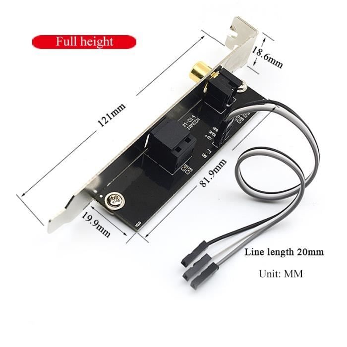 Carte Fille Audio SPDIF Optique/coaxiale - Sortie 24-bit/192kHz Pour Carte Mère PC, Connexion 2/3 Broches