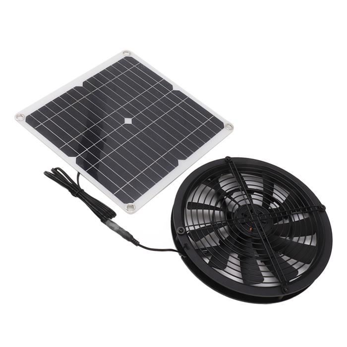 Ventilateur Solaire 100W - Kit Ventilateur Extérieur Pour Serre, Poulailler, Camping | Énergie Solaire, 12V, 3000 Tr/min