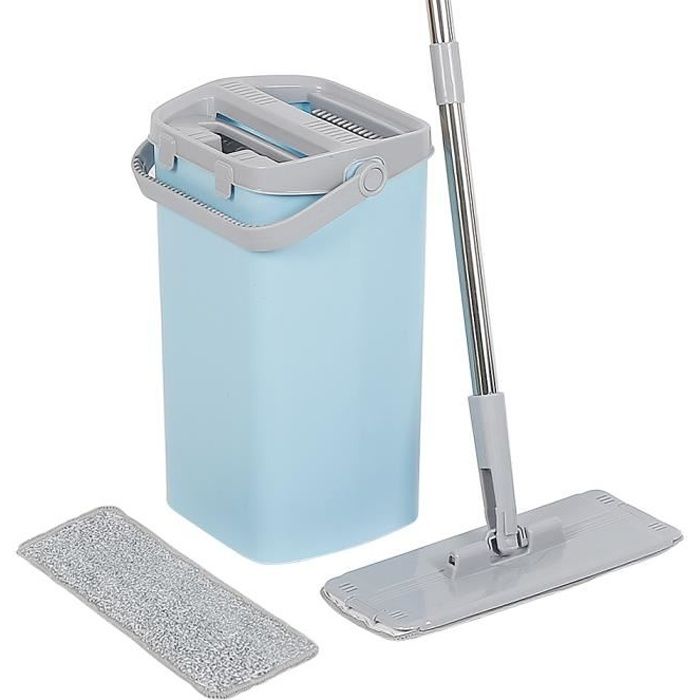 Lot de 6 serpillères en microfibre réutilisables pour balai à franges sèches et humides 45,7 cm