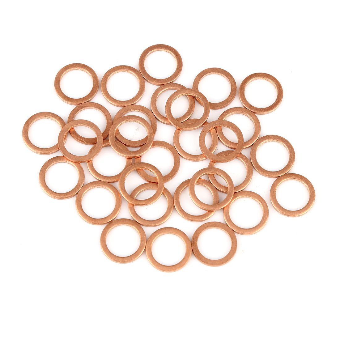 Kit De 10 Rondelles Plates En Cuivre Pour Charnières De Porte - Joints De Réglage Et Renfort, Dimensions ~14.5x14.5x9mm