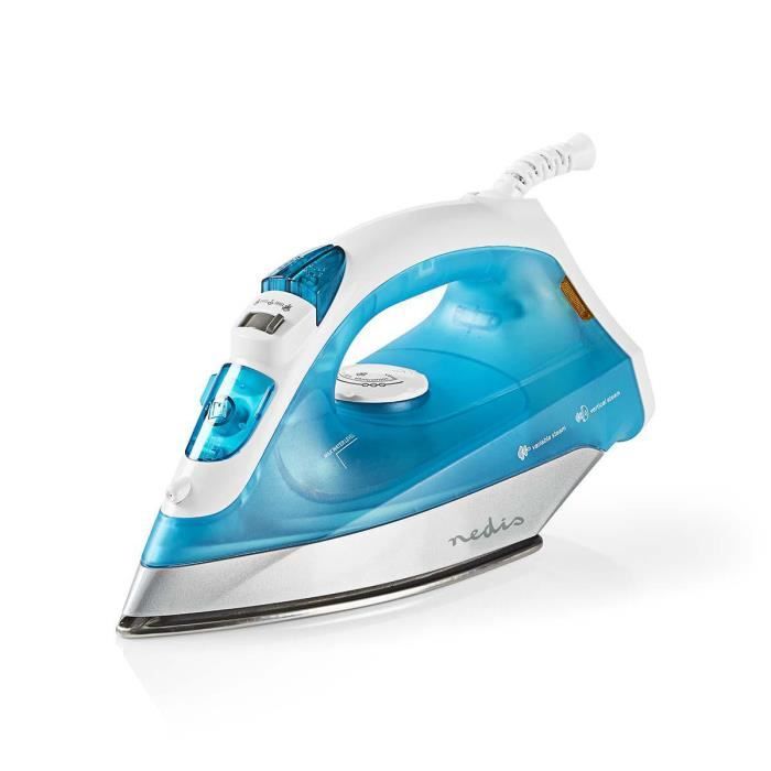 Fer à vapeur 1200 W Jet de Vapeur Semelle en Acier Inoxydable Bleu PETIT PRIX