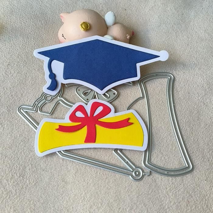 Gabarit de découpe,Moule de découpe en métal pour chapeau de graduation