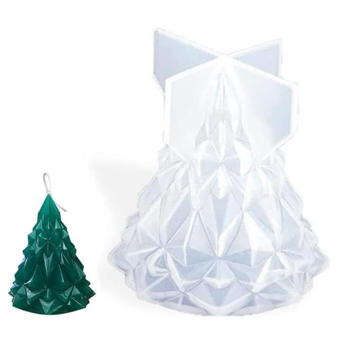 Moule à Bougie Père Noël En Silicone Alimentaire – 3D, Facile à Démouler, Pour Savon, Plâtre, Résine