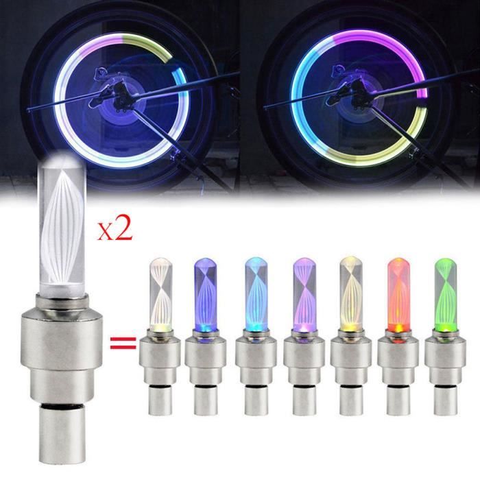Lumière rouge voiture voiture Pour pneus de sport vélo moto Lot de 2 lumières LED pour valve de pneu Luciole Lumière rouge voiture voiture Pour pneus de sport vélo moto Lot de 2 lumières LED pour valve de pneu Luciole