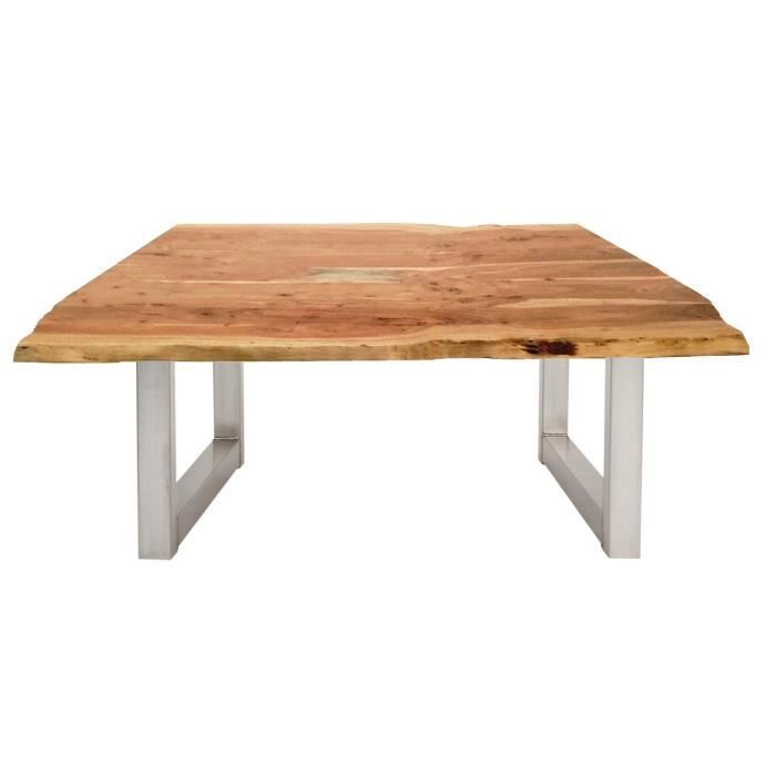 Sit Tables Table Basse 120x80 Cm Plaque Acacia L Armature En
