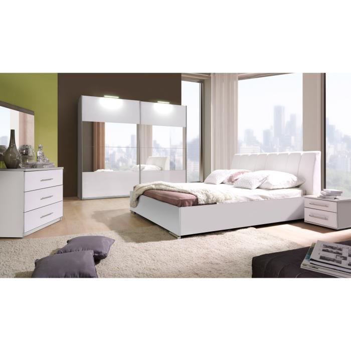 Chambre A Coucher Complete Verona Blanche Laquee Achat Vente