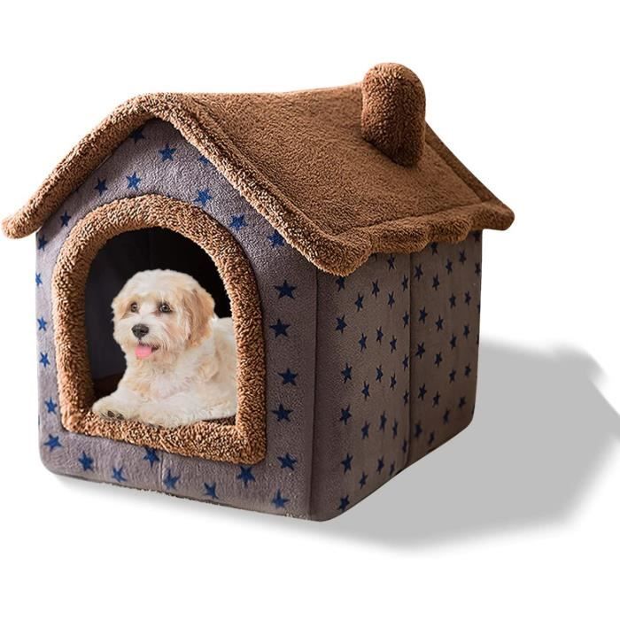Grotte Pour Chat Intérieur - Panier Niche Respirant Et Lavable - Cabane Douillette Pour Chat - Abri Confortable (taille L) - 10