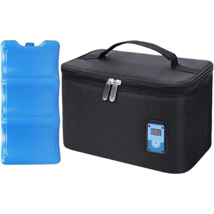 Sac Isotherme Pour Biberon - Garde Au Chaud 2-4h - Sangle De Suspension Pour Poussette - 9x7x22cm
