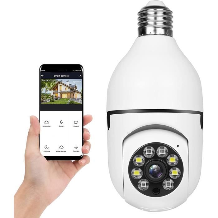 Caméra Ampoule WiFi 360° E27 – Surveillance Discrète et Efficace