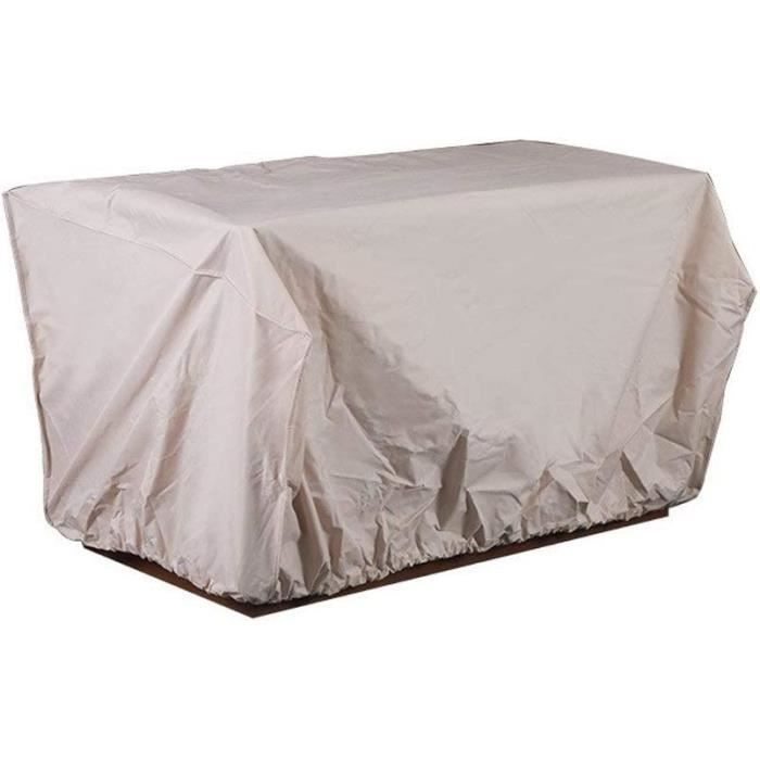 Housse De Protection Ferocity Pour Salon Jardin - Sur Mesure - Imperméable Respirante - Tissu ORTALION PU - Noir