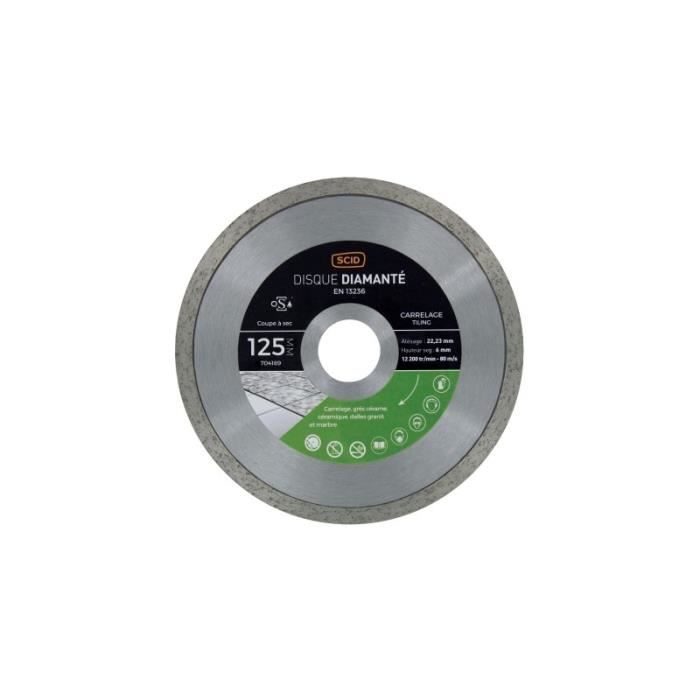 Disque Gres Cerame Et Carrelage Ls 125 22 23 Achat Vente