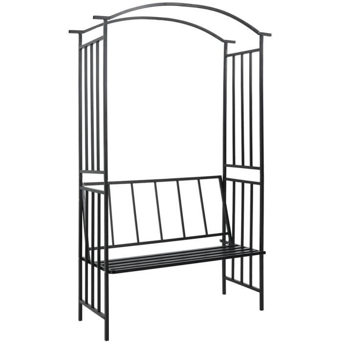 Arche De Jardin En Métal Style Cage à Oiseaux - 256 Cm - Parfaite Pour Plantes Grimpantes Et Événements