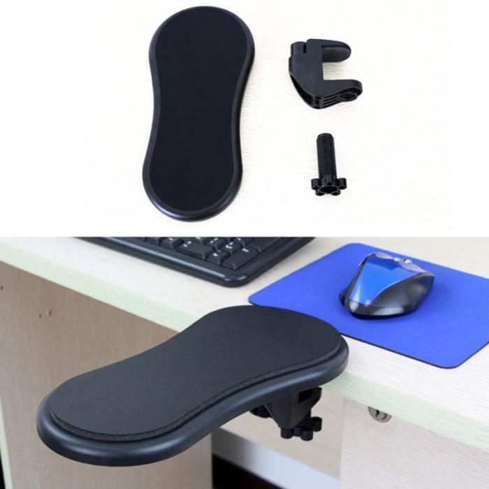 repose-poignets repose-bras amovible Accoudoir ergonomique pour chaise de bureau repose-bras pour le travail et les jeux Noir