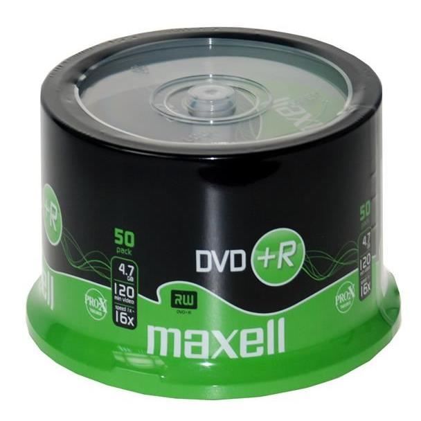 Maxell DVD+R x 50 - 4.7 Go - support de stockage