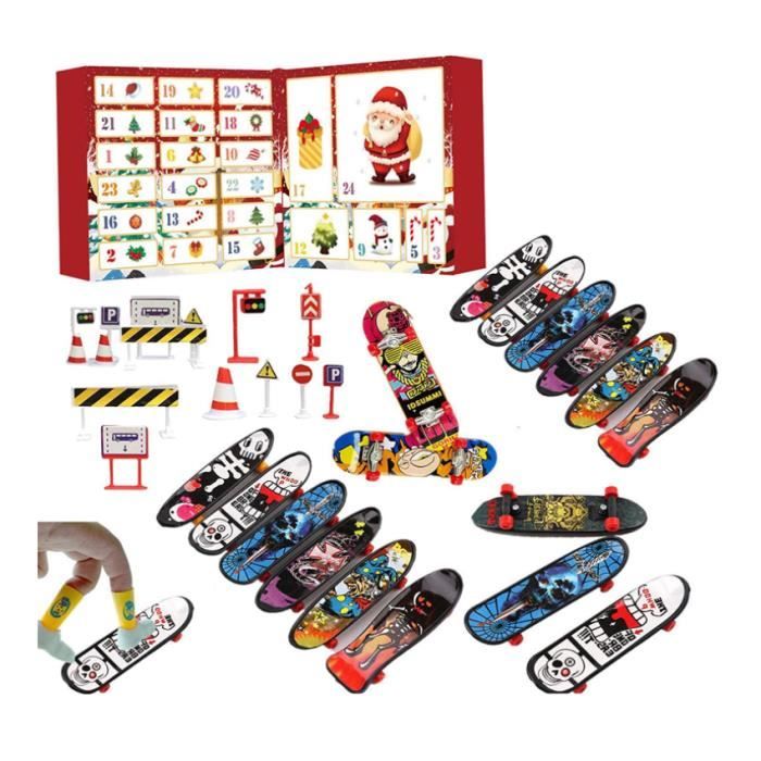 Calendrier De L'Avent De Noël 2022 Mini Fingerboard 24 Jours Advent