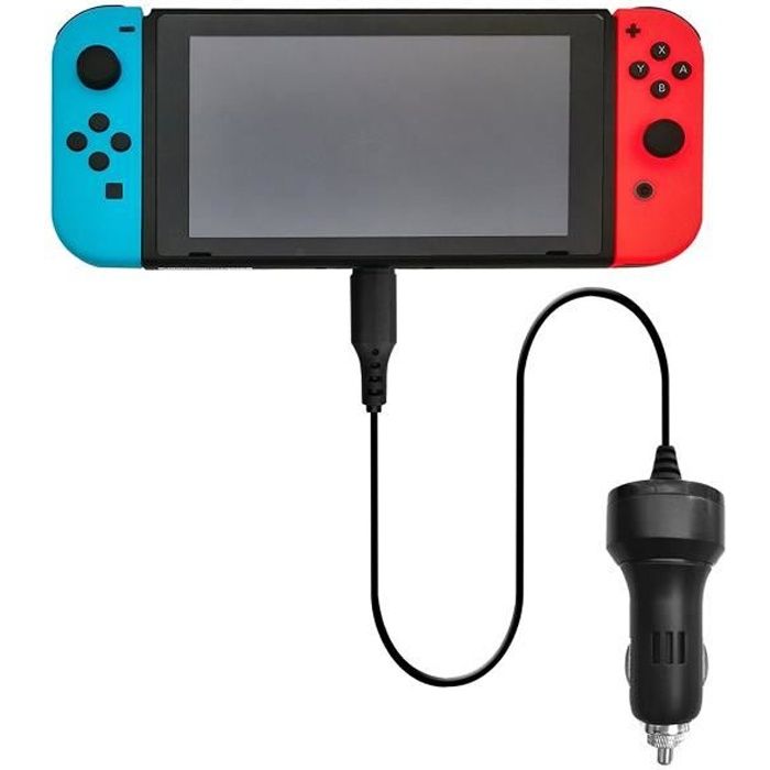 Chargeur voiture haute vitesse pour Nintendo Switch, Play et Charge Car Adapter