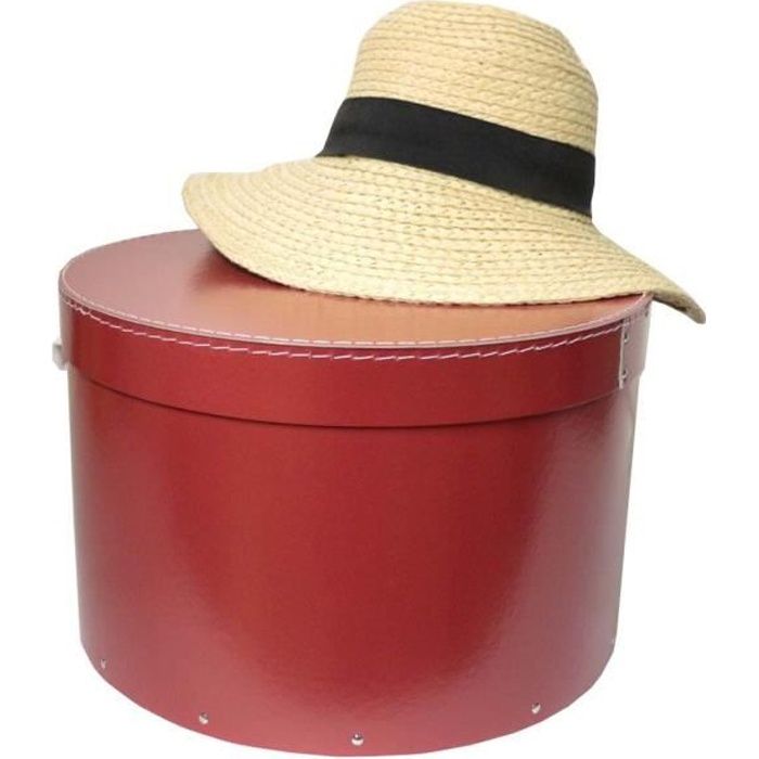 Boite De Rangement En Carton Pour Chapeaux Rouge Achat Vente