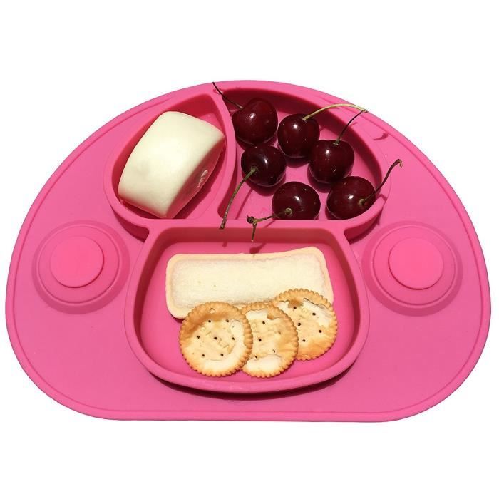 Aspiration Forte Set De Table En Silicone Assiette Bebe Ventouse
