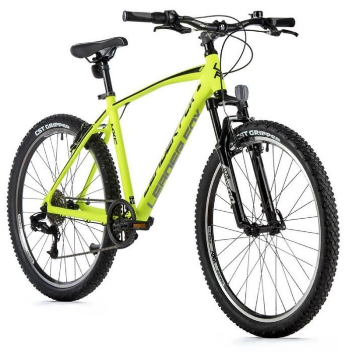 Vélo électrique VTT musculaire Leader Fox Mxc 2023 - Jaune - Homme - 160/168 cm