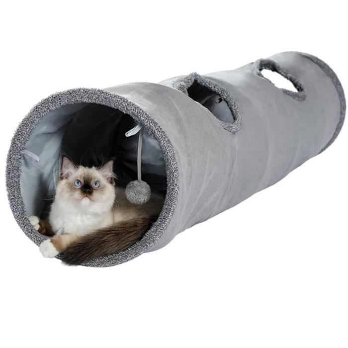 Tunnel pour Chat - CWH - M02 - Pliable - Léger - Daim doux