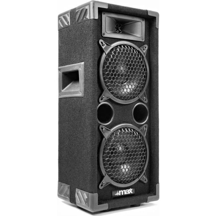 Enceinte disco - MAX - MAX26 - 600 Watts - 2x 6 pouces - Passive et portable