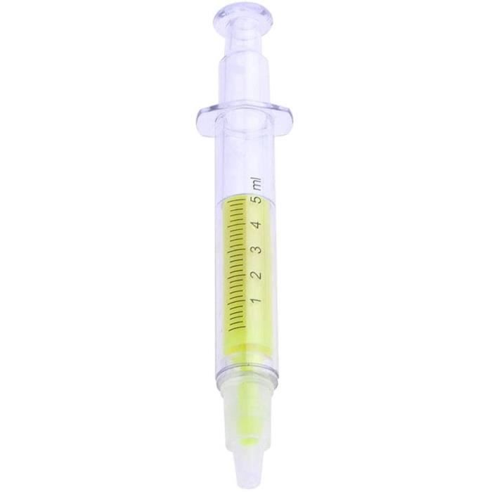 Cadeau fantaisie pour enfants médecins employés de bureau Surligneur stylo à seringue BE-TOOL infirmières