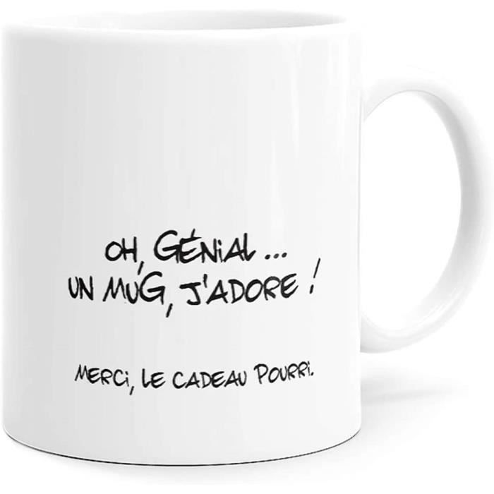 Mug Humour Genial Merci Le Cadeau Pourri Tasse Message Drole Idee Cadeau Original Ami 8x9 5cm 114 Cdiscount Puericulture Eveil Bebe