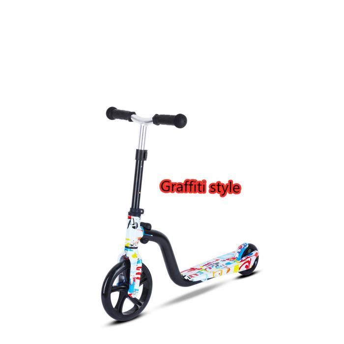 Trottinette Enfant Et Adulte 2 Roues Pour Garcons Et Filles De 7 10 Ans Trottinette A 2 Roues Avec Roues Grande Cdiscount Jeux Jouets
