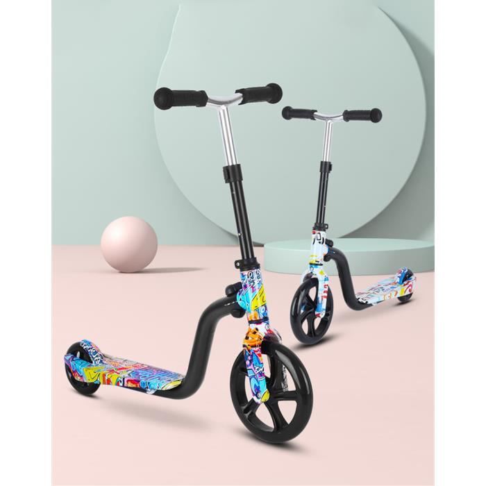 Trottinette Enfant Et Adulte 2 Roues Pour Garcons Et Filles De 7 10 Ans Trottinette A 2 Roues Avec Roues Grande Cdiscount Jeux Jouets