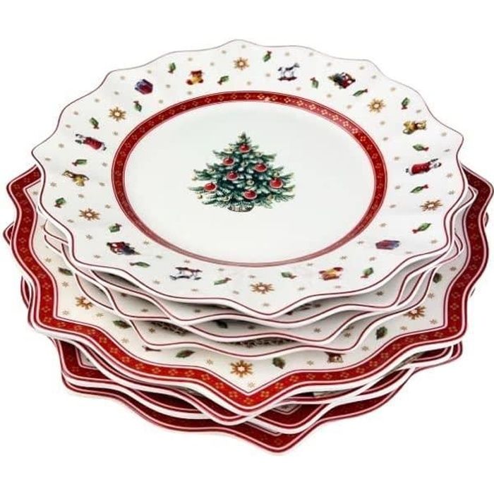 Tazza Villeroy & Boch North Pole Express - Porcellana Premium 440ml, Rosso Natalizio - Foto 3