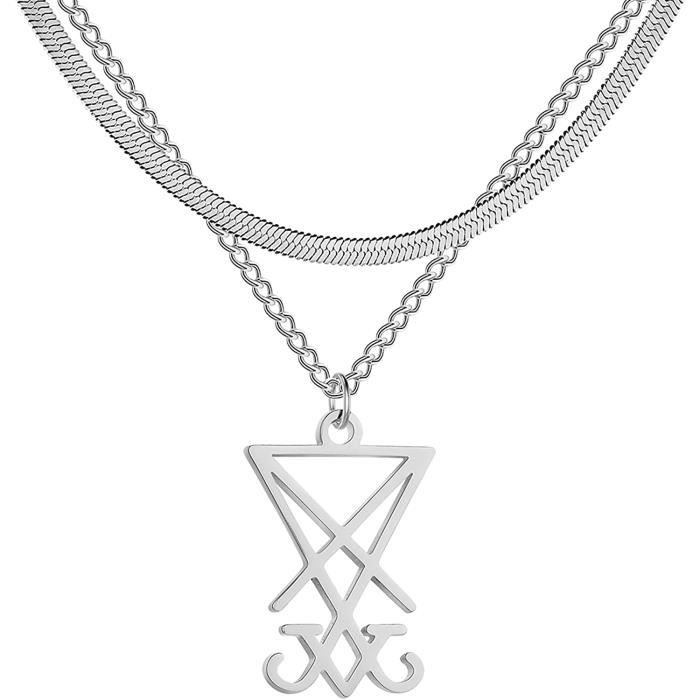 Sigil De Lucifer Collier Pendentif Symbole Satanique En Acier sigil-de-lucifer-collier-pendentif-symbole-satanique-en-acier