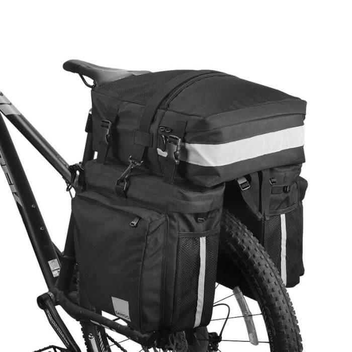 Qsvbeeqj Sacoche de selle de vélo de route pour sièges arrière de vélo de montagne, sac de queue, étanche, sac à outils durable