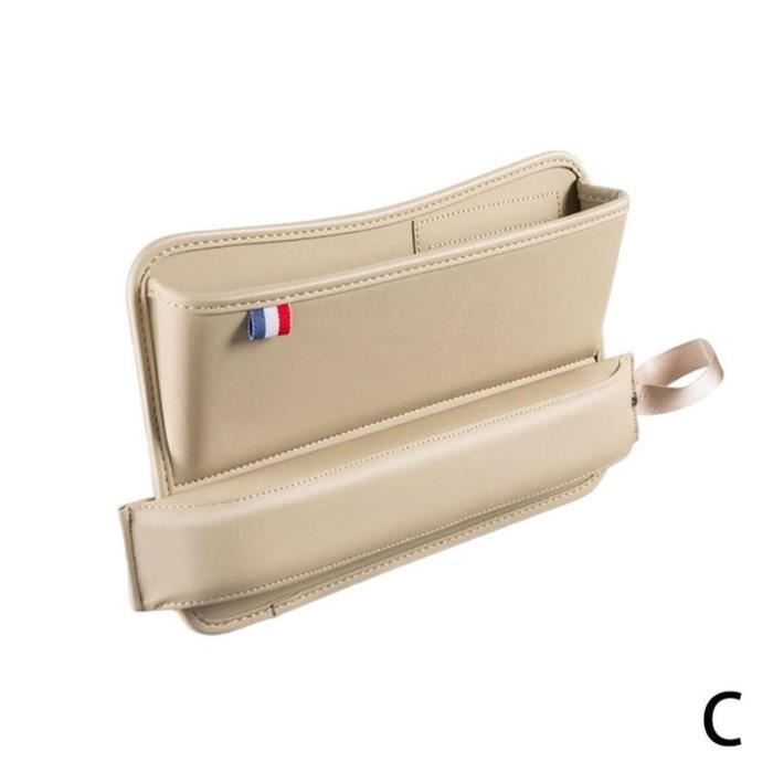 Boîte de rangement en cuir PU boîte de rangement pour siège latéral de  voiture pour téléphone portable pièces de monnaie C C - Cdiscount Auto