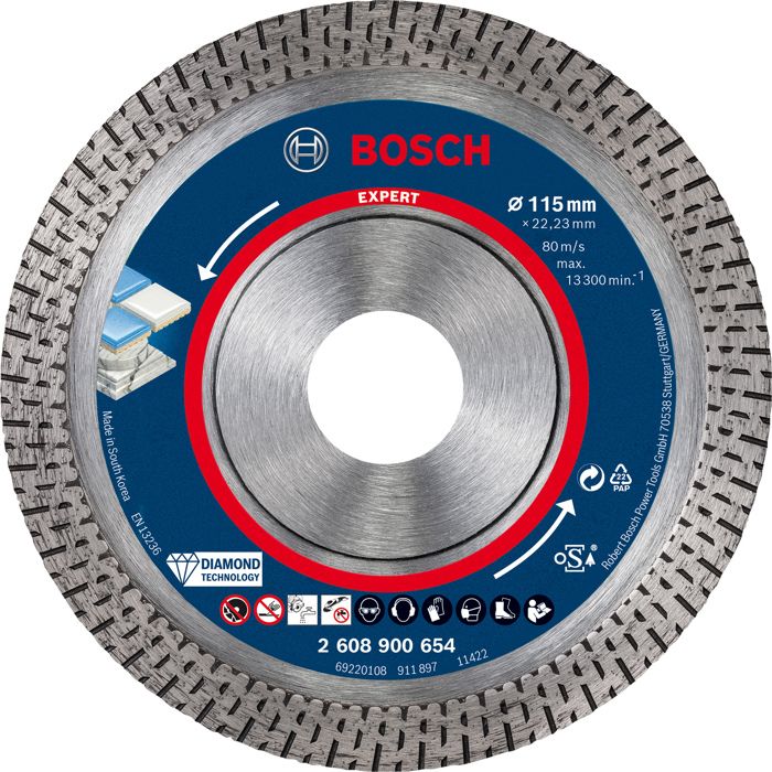 Bosch Expert en céramique lames diamant dur 115 x 22 23 x 1 4 x 10 mm - vue 2
