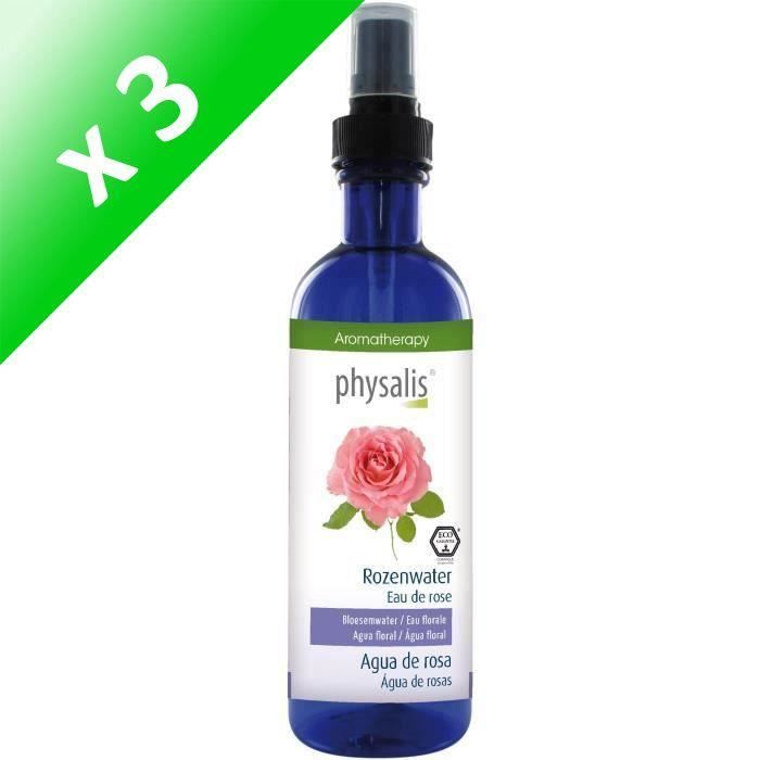 Physalis Eau De Rose 200 Ml Bio Lot De 3 Achat Vente